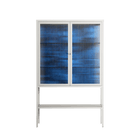 The Blue Line - Loft Cabinet - Craig Watkins - Chalk - Reeded glass