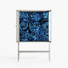 The Blue Line - Loft Cabinet - Craig Watkins - Chalk - Reeded glass
