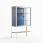 The Blue Line - Loft Cabinet - Craig Watkins - Chalk - Reeded glass