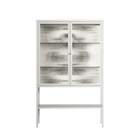 Barbed Bloom - Loft Cabinet - Daphna Sebbane - Chalk - Reeded glass