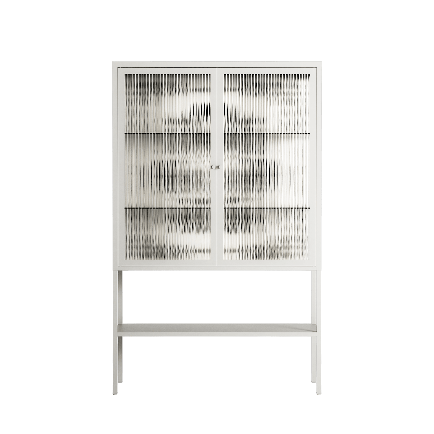 Barbed Bloom - Loft Cabinet - Daphna Sebbane - Chalk - Reeded glass