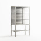 Barbed Bloom - Loft Cabinet - Daphna Sebbane - Chalk - Reeded glass