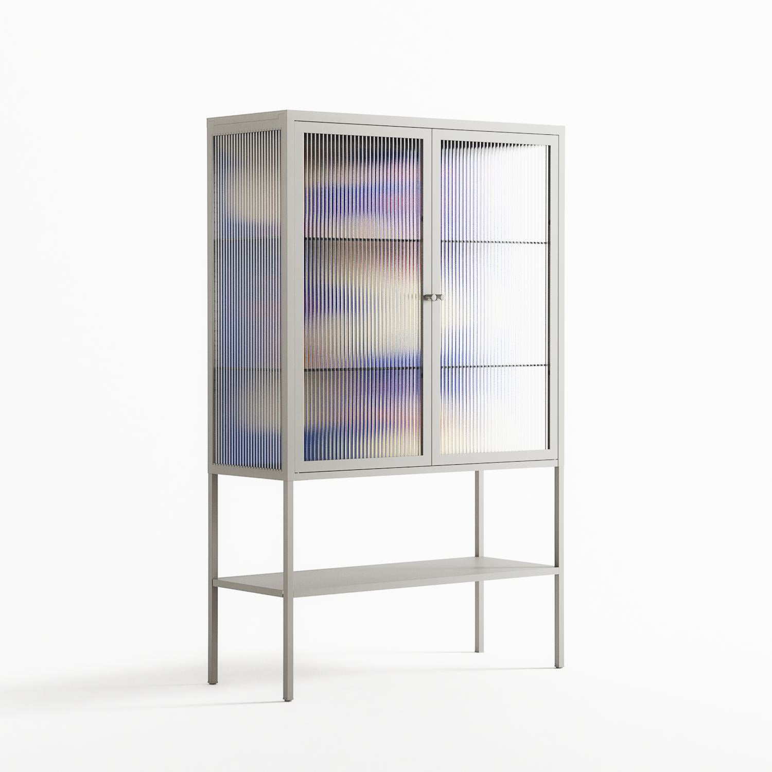 Meadow - Loft Cabinet - Magda March - Chalk - Reeded glass