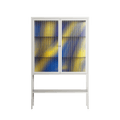 Blue Gale - Loft Cabinet - Oluwasheyi Adebayo - Chalk - Reeded glass
