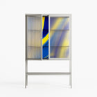 Blue Gale - Loft Cabinet - Oluwasheyi Adebayo - Chalk - Reeded glass
