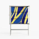 Blue Gale - Loft Cabinet - Oluwasheyi Adebayo - Chalk - Reeded glass