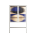 Entrance - Loft Cabinet - Oluwasheyi Adebayo - Chalk - Reeded glass
