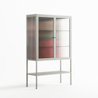 Hours - Loft Cabinet - Oluwasheyi Adebayo - Chalk - Reeded glass