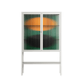 Soul Split - Loft Cabinet - Oluwasheyi Adebayo - Chalk - Reeded glass