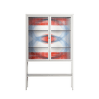 Velvet Dusk - Loft Cabinet - Oluwasheyi Adebayo - Chalk - Reeded glass