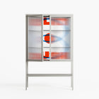 Velvet Dusk - Loft Cabinet - Oluwasheyi Adebayo - Chalk - Reeded glass