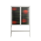 Floral Pipes - Loft Cabinet - Kristin Eriksson - Chalk - Reeded glass