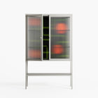 Floral Pipes - Loft Cabinet - Kristin Eriksson - Chalk - Reeded glass