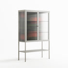 Floral Pipes - Loft Cabinet - Kristin Eriksson - Chalk - Reeded glass