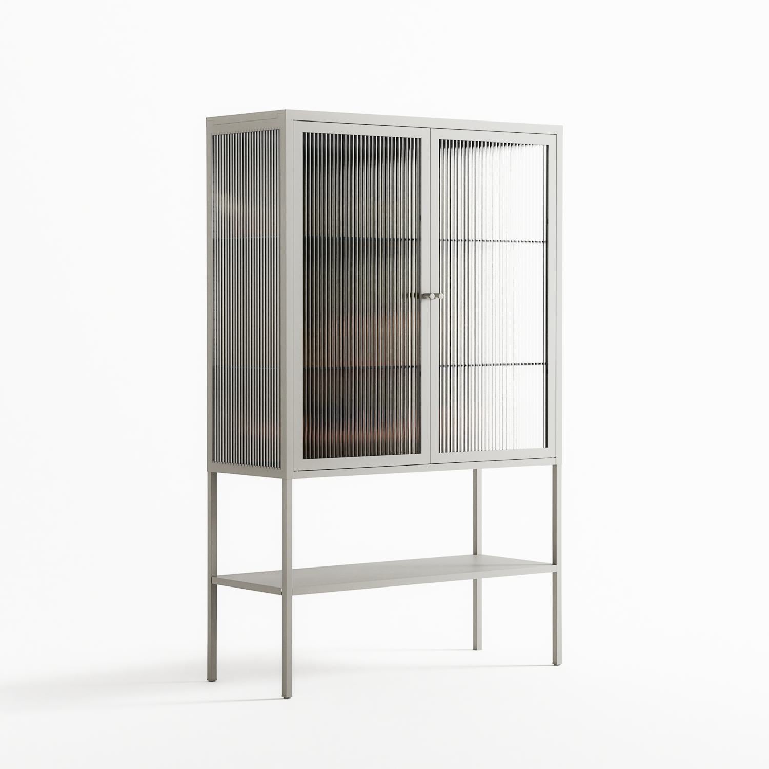 Friday Night Rituals - Loft Cabinet - Kristin Eriksson - Chalk - Reeded glass