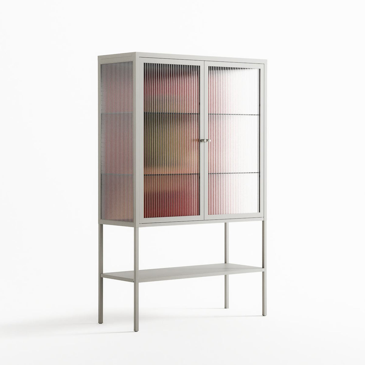 Pickles - Loft Cabinet - Kristin Eriksson - Chalk - Reeded glass
