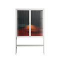 Bubbles & Oranges - Loft Cabinet - Kristin Eriksson - Chalk - Reeded glass