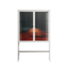 Bubbles & Oranges - Loft Cabinet - Kristin Eriksson - Chalk - Reeded glass