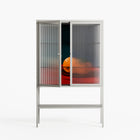 Bubbles & Oranges - Loft Cabinet - Kristin Eriksson - Chalk - Reeded glass