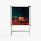 Bubbles & Oranges - Loft Cabinet - Kristin Eriksson - Chalk - Reeded glass