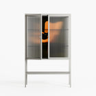 Cat in Chair A - Loft Cabinet - Kristin Eriksson - Chalk - Reeded glass