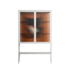 Cat in Chair B - Loft Cabinet - Kristin Eriksson - Chalk - Reeded glass