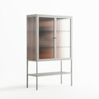 Cat in Chair B - Loft Cabinet - Kristin Eriksson - Chalk - Reeded glass