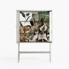As The Rain Falls - Loft Cabinet - Sophie Goudman-Peachey - Chalk - Reeded glass