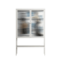 Balance - Loft Cabinet - Sophie Goudman-Peachey - Chalk - Reeded glass
