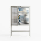 Balance - Loft Cabinet - Sophie Goudman-Peachey - Chalk - Reeded glass