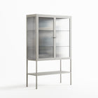 Balance - Loft Cabinet - Sophie Goudman-Peachey - Chalk - Reeded glass