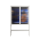 Blue Velvet - Loft Cabinet - Sophie Goudman-Peachey - Chalk - Reeded glass