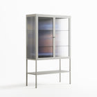 Blue Velvet - Loft Cabinet - Sophie Goudman-Peachey - Chalk - Reeded glass