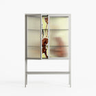Can You Face It - Loft Cabinet - Sophie Goudman-Peachey - Chalk - Reeded glass