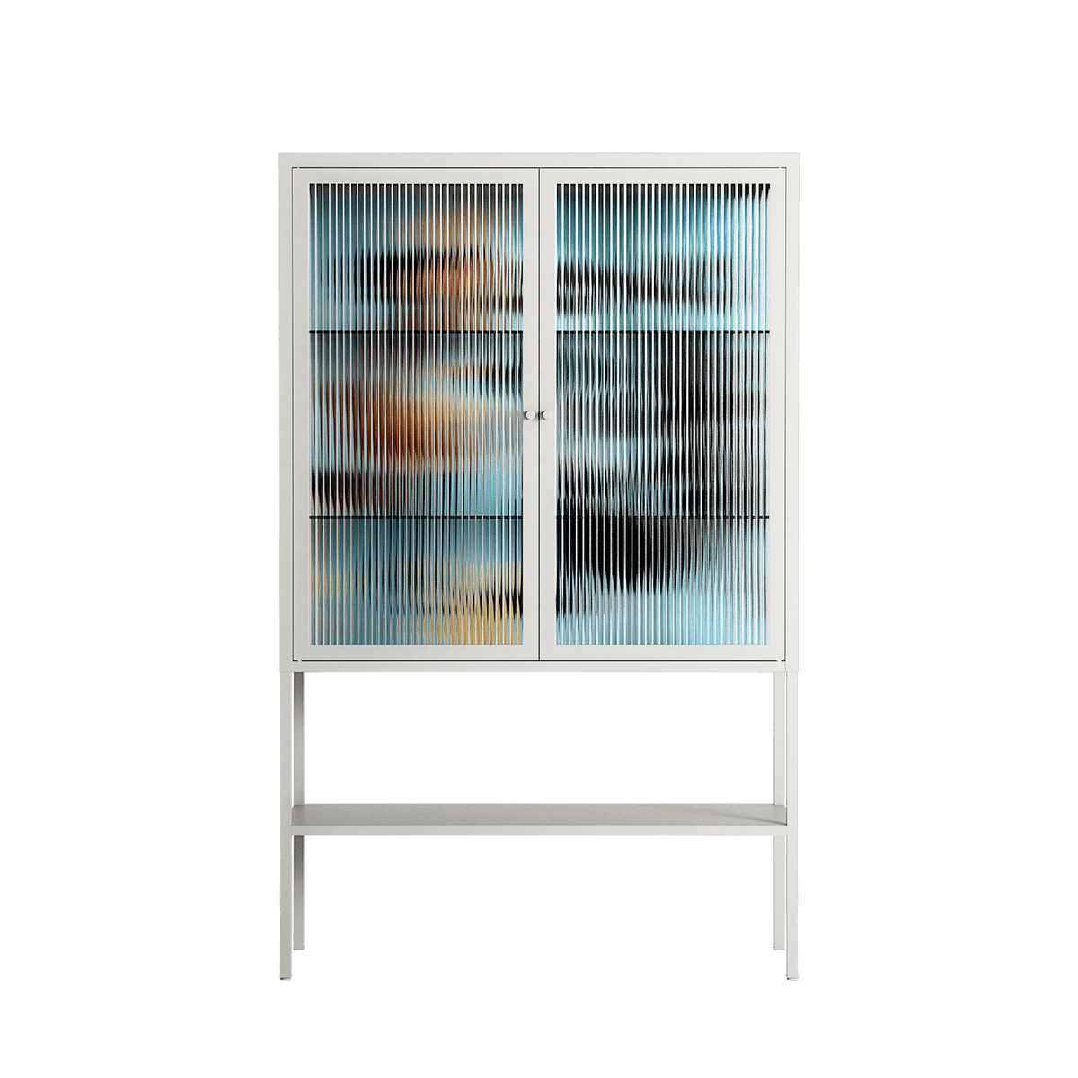 Day Dream - Loft Cabinet - Sophie Goudman-Peachey - Chalk - Reeded glass