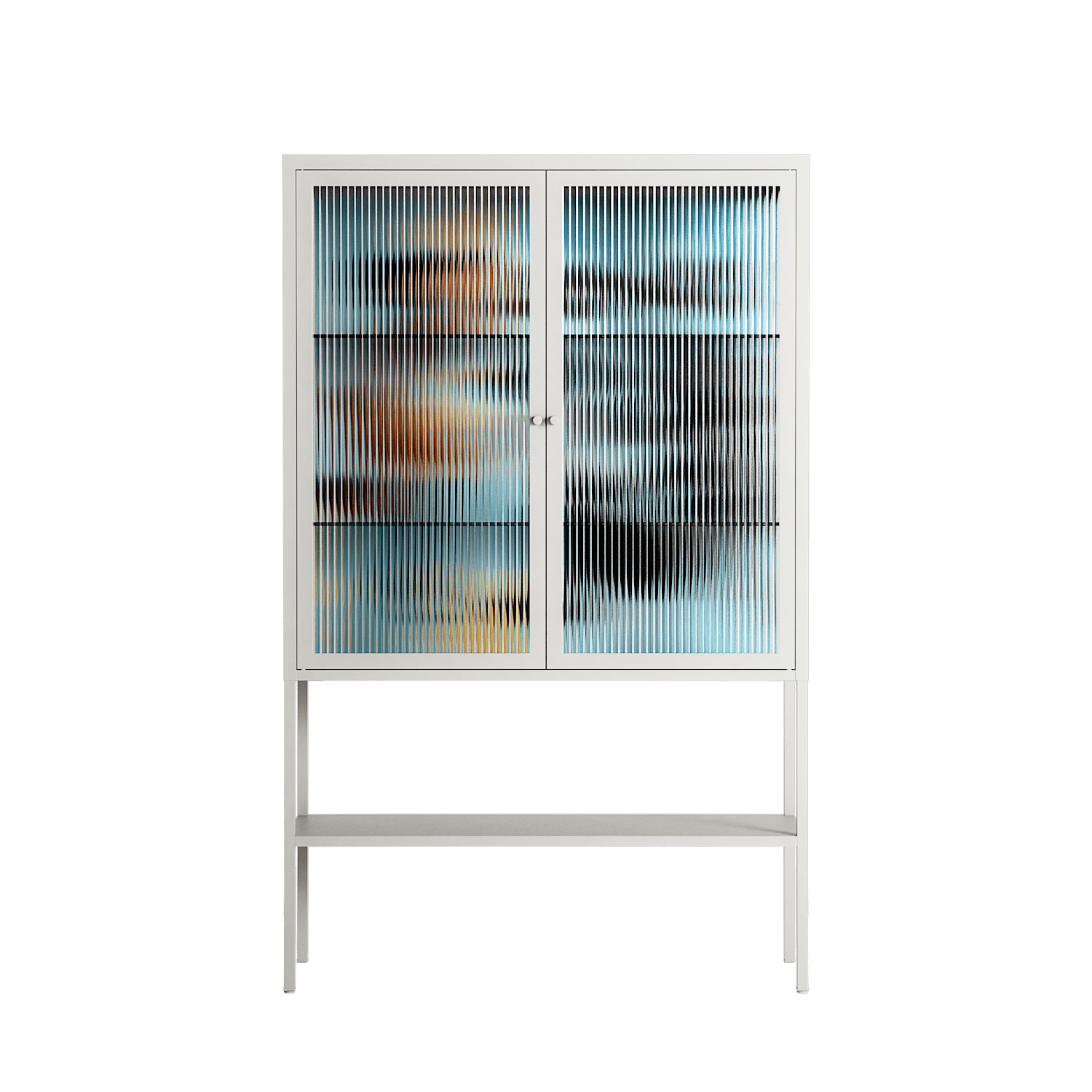 Day Dream - Loft Cabinet - Sophie Goudman-Peachey - Chalk - Reeded glass