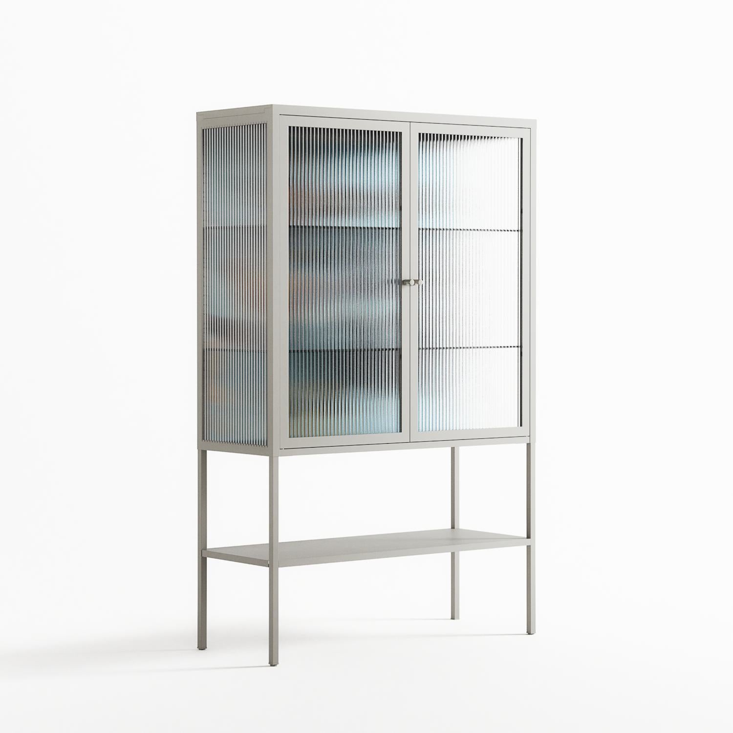 Day Dream - Loft Cabinet - Sophie Goudman-Peachey - Chalk - Reeded glass