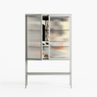 Sweet Far Away - Loft Cabinet - Sophie Goudman-Peachey - Chalk - Reeded glass
