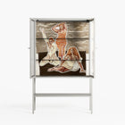 We Are Who We Are - Loft Cabinet - Sophie Goudman-Peachey - Chalk - Reeded glass