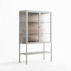 We Are Who We Are - Loft Cabinet - Sophie Goudman-Peachey - Chalk - Reeded glass