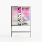 The Ringmaster - Loft Cabinet - Caitlin Flood-Molyneux - Chalk - Reeded glass
