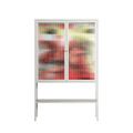 Rogue - Loft Cabinet - Caitlin Flood-Molyneux - Chalk - Reeded glass