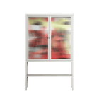 Rogue - Loft Cabinet - Caitlin Flood-Molyneux - Chalk - Reeded glass