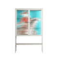 Rush - Loft Cabinet - Caitlin Flood-Molyneux - Chalk - Reeded glass