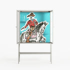 Rush - Loft Cabinet - Caitlin Flood-Molyneux - Chalk - Reeded glass