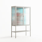 Rush - Loft Cabinet - Caitlin Flood-Molyneux - Chalk - Reeded glass