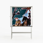 Hidden Sorrow - Loft Cabinet - Caitlin Flood-Molyneux - Chalk - Reeded glass