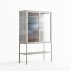 Hidden Sorrow - Loft Cabinet - Caitlin Flood-Molyneux - Chalk - Reeded glass