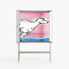 Fleeing - Loft Cabinet - Caitlin Flood-Molyneux - Chalk - Reeded glass