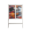 Ambush - Loft Cabinet - Caitlin Flood-Molyneux - Chalk - Reeded glass